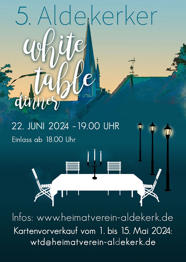 White Table Dinner Aldekerk 2024